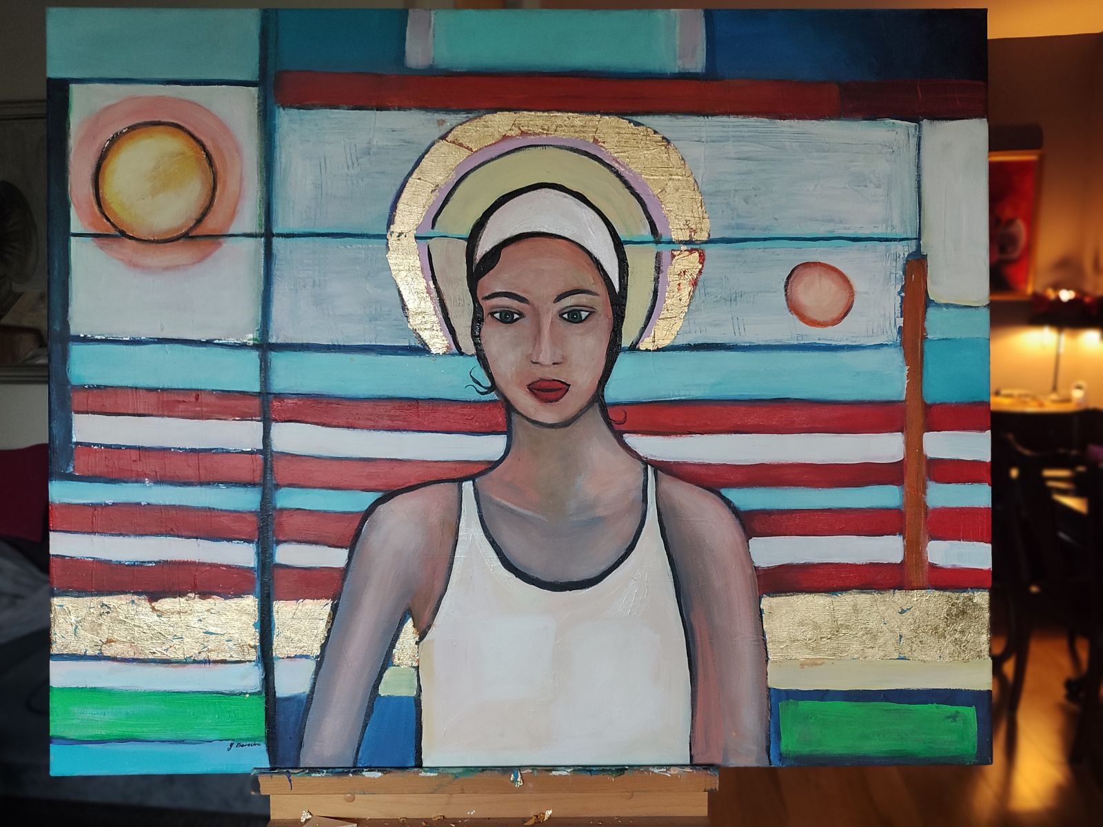 Dziewczyna z rzeką w tle