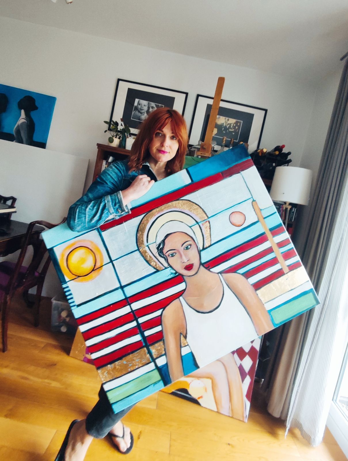 Dziewczyna z rzeką w tle